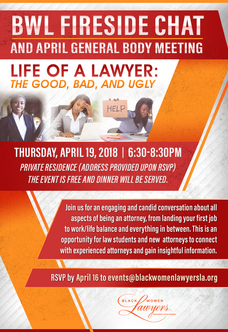 fireside chat and april general body meeting black women lawyers general body meeting flyer